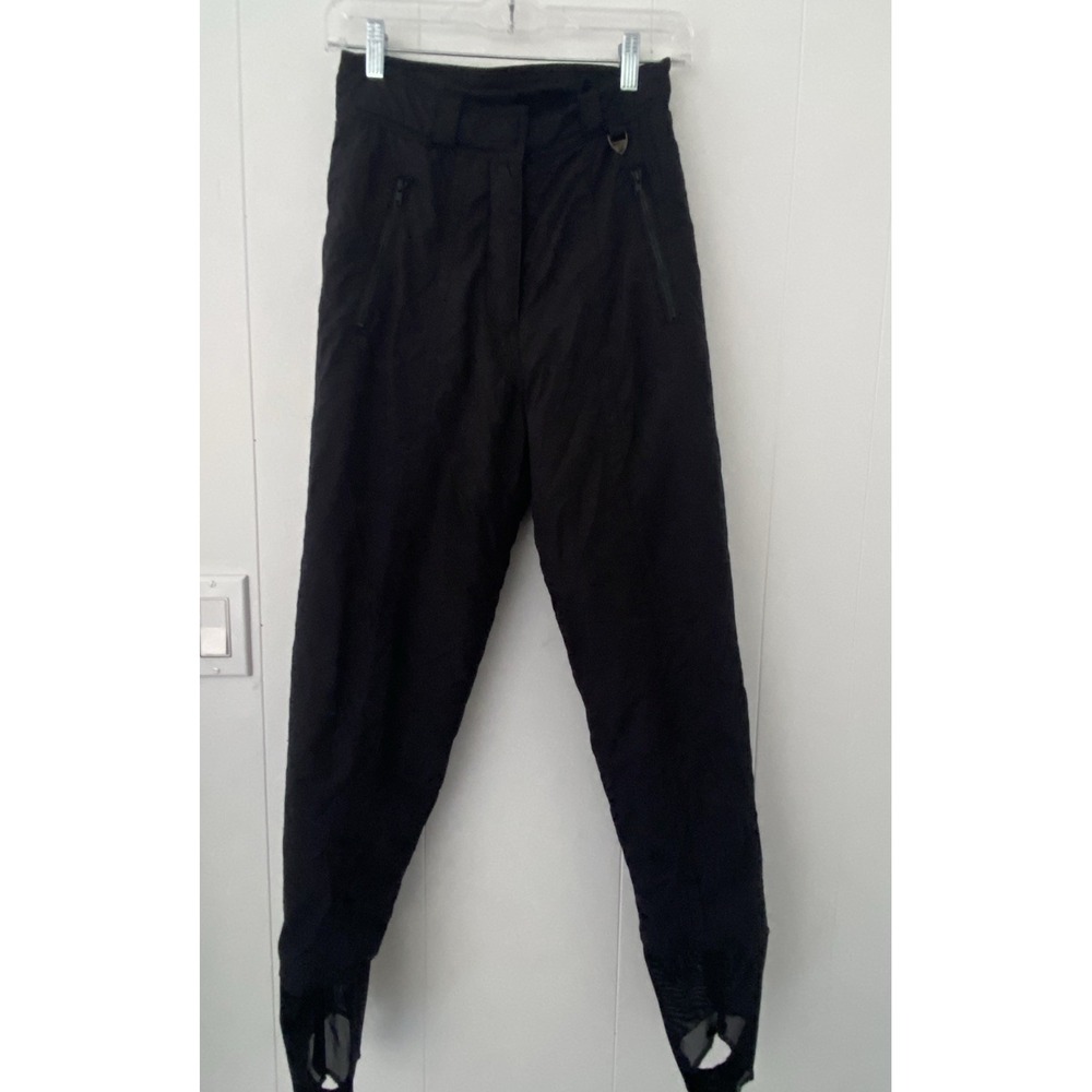 Vintage Skitique Womens Sz Small‎ Ski Snow Pants Black